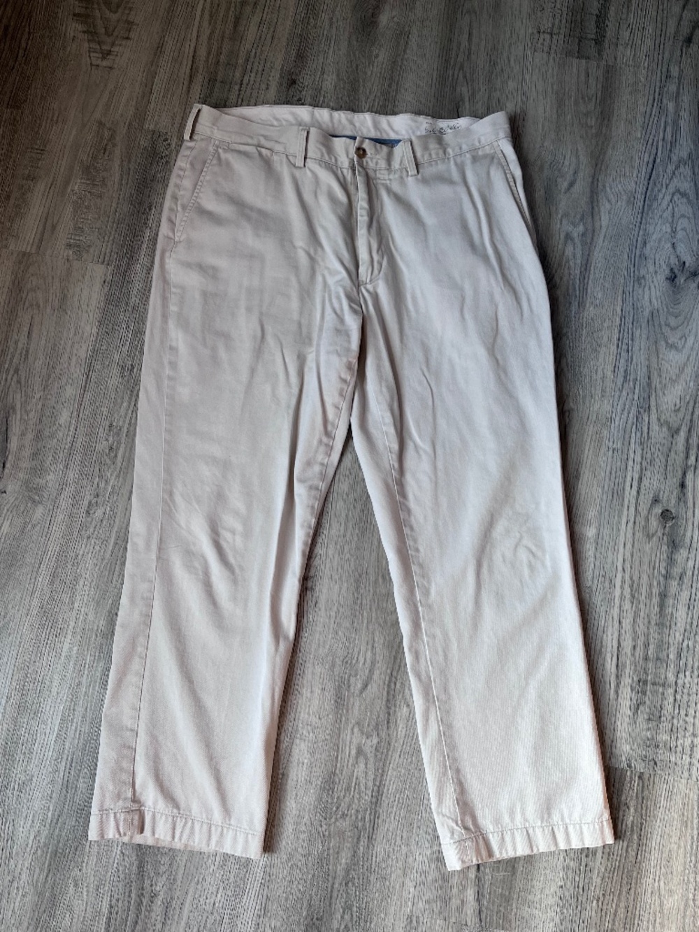 Polo Ralph Lauren Mens Straight Fit Chino Pants Tan Khaki 38x30 Cotton